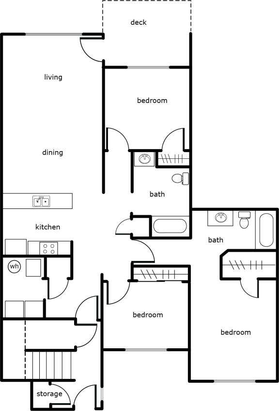a floor plan of a house