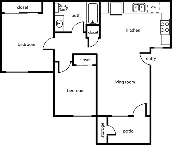 a diagram of a floor plan of a house