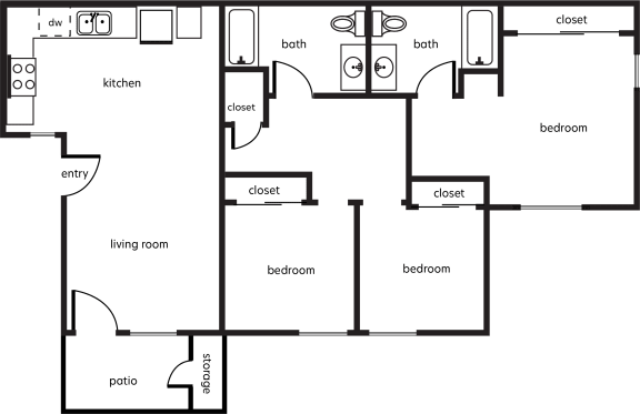 a diagram of a floor plan of a house
