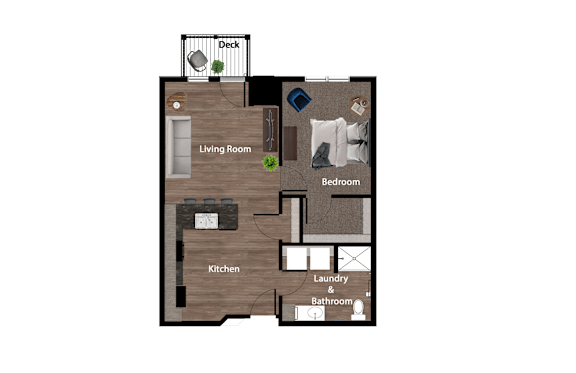 1 Bedroom 1 Bathroom Vista Apartments St. Joseph, MN
