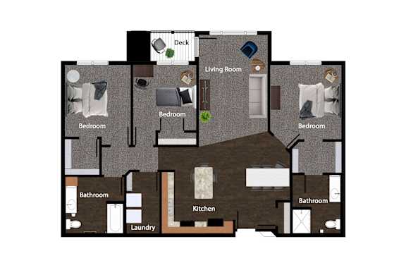 Three Bedroom Connex Apartments in St. Michael, MN