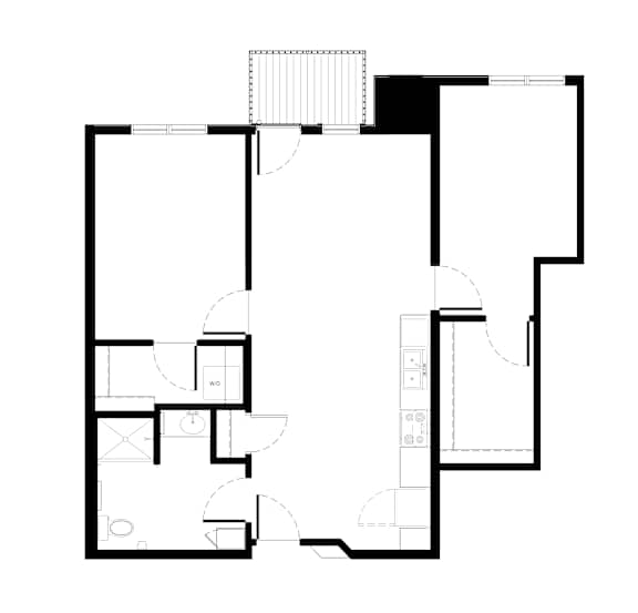 Two Bedroom One Bathroom