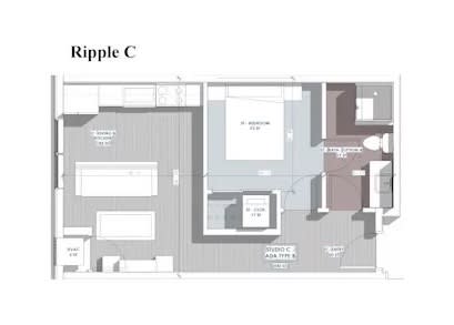 A floor plan of a property named Ripple C is displayed.