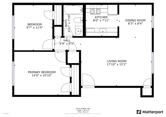a floor plan for a small house