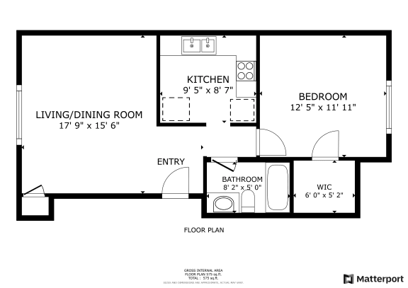 a floor plan of a house with a bedroom and a living room