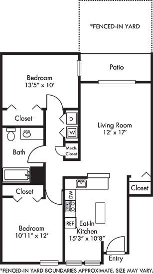 a floor plan of a house with a bedroom and a living room