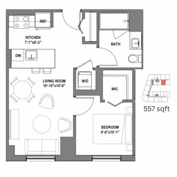 a floor plan of a house with bedrooms and a living room