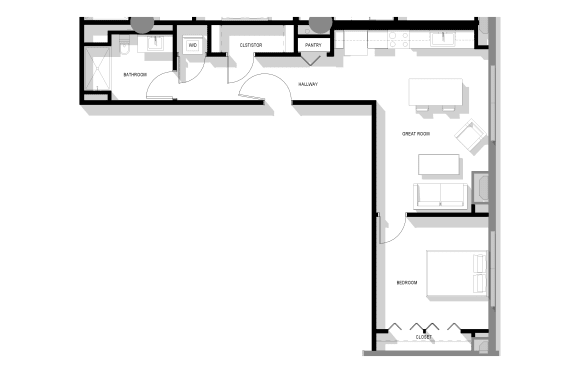 floor plan of the upper level of the house