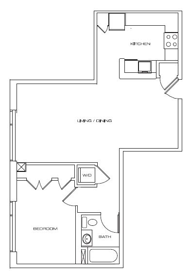 a schematic diagram of the upper and lower floor