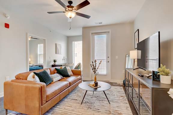 Spacious Living Room at Wesmont, Indianapolis, IN, 46202