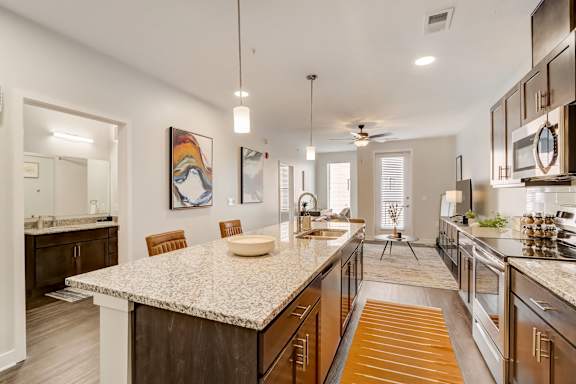 Spacious Kitchen at Wesmont, Indiana, 46202