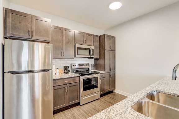 Kitchen with Appliances at Wesmont, Indianapolis