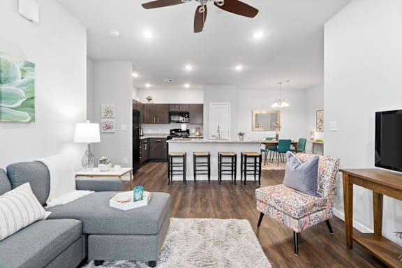 Living Room Interior at Highview Pointe, Louisville, KY