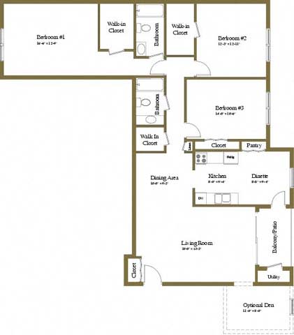 3 Bedroom 2 bath apartment at Cromwell Valley in Towson, MD