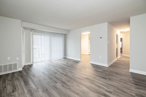 Vacant Living Area at Cub Hill Apartments, Baltimore, Maryland