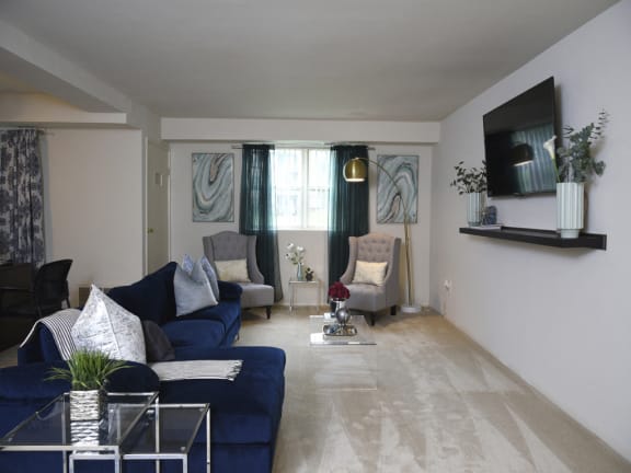 Plush, wall to wall carpeting available at Deer Park Apartments, Randallstown, MD
