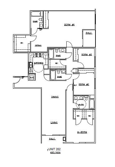4 bedroom floor plan