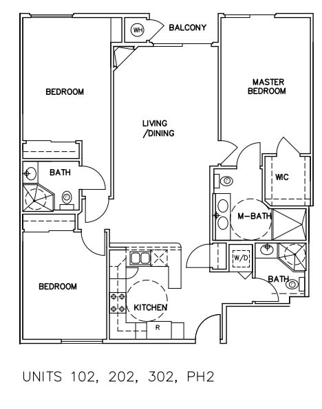 Units 102, 202, 302, PH2