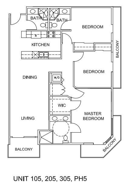Units 105, 205, 305, PH5