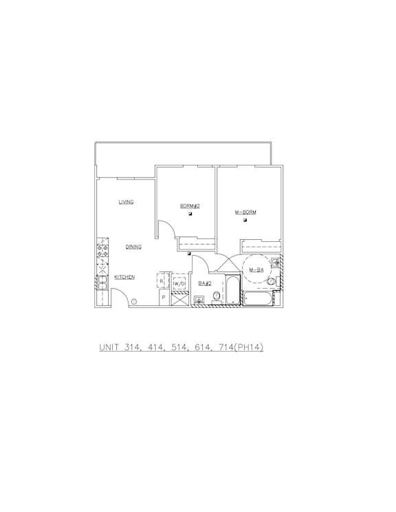 A floor plan of a house with labeled rooms such as Living, Dining, and Kitchen.