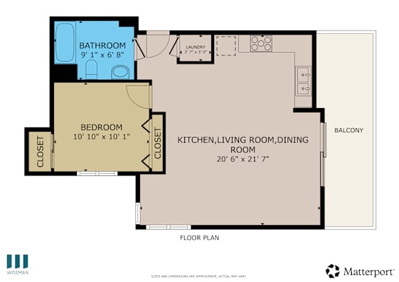 Bamboo Floor Plan at Ogden Garden by Wiseman, Los Angeles, California