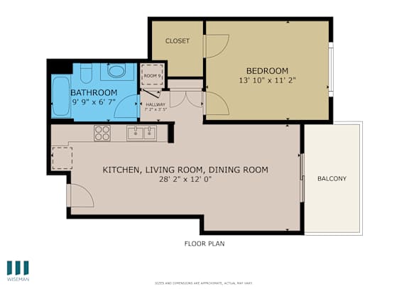 Chestnut Floor Plan at Ogden Garden by Wiseman, Los Angeles, CA, 90036