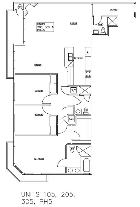 Units 105, 205, 305, PH5