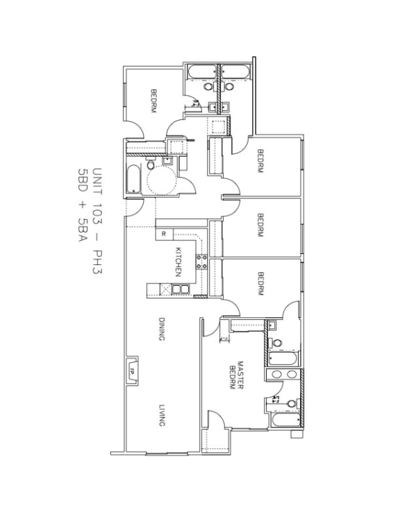 the floor plan of the condo