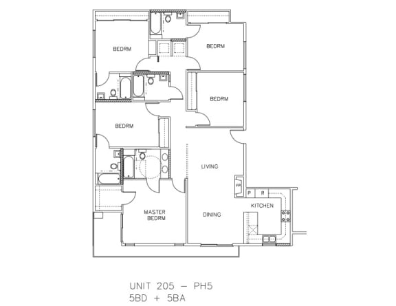 the floor plan of theoblue condos