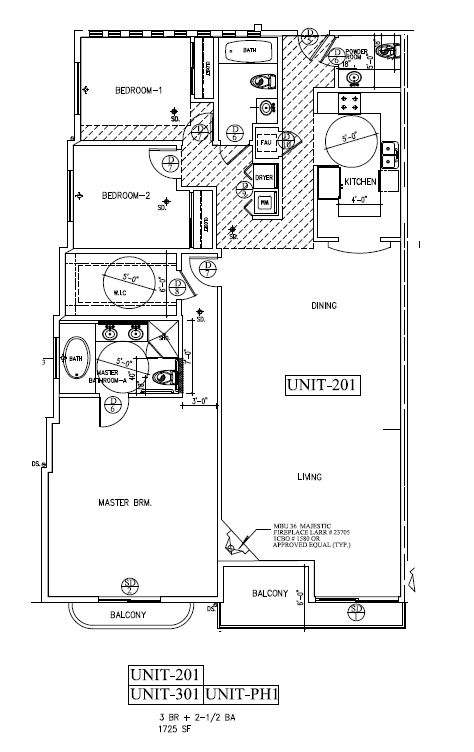Units 201, 301, PH1