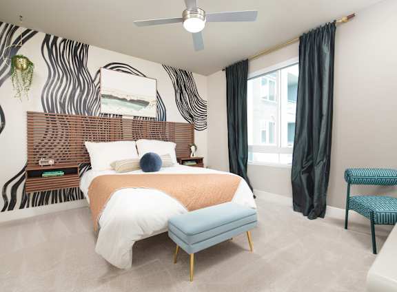 Bedroom at Rivair Apartment Homes in San Diego CA