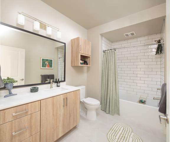 Bathroom at Rivair Apartment Homes in San Diego CA