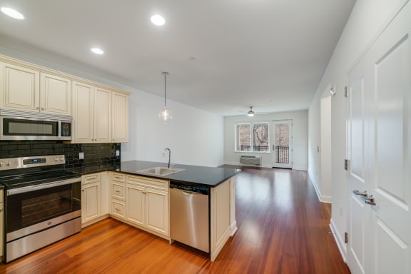 Faux Wood Flooring at Infinity Edgewater, New Jersey