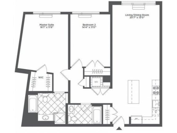 Floor Plan  F  Floor Plan at Infinity Edgewater, Edgewater