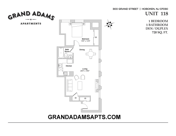 UNIT 118 UNIT 118 at Grand Adams Apartment Owner LLC, Hoboken