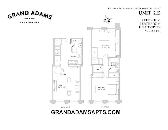 UNIT 212 UNIT 212 at Grand Adams Apartment Owner LLC, New Jersey, 07030