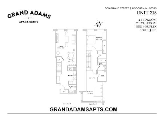 UNIT 218 UNIT 218 at Grand Adams Apartment Owner LLC, Hoboken, NJ, 07030