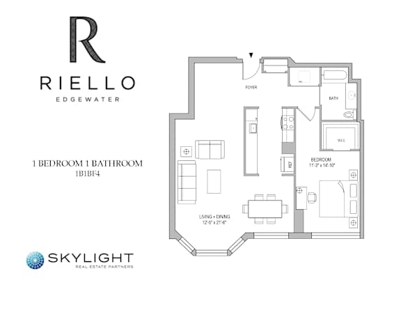 Valais Floor Plan at Riello Apartments Owner LLC, Edgewater, NJ
