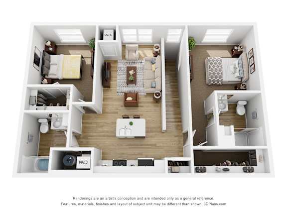 2 Bedroom - D at The Daniels at Northern Gateway Apartments, Saukville, 53080