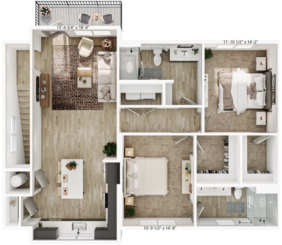 the 4 bedroom floor plan  sf renovated home