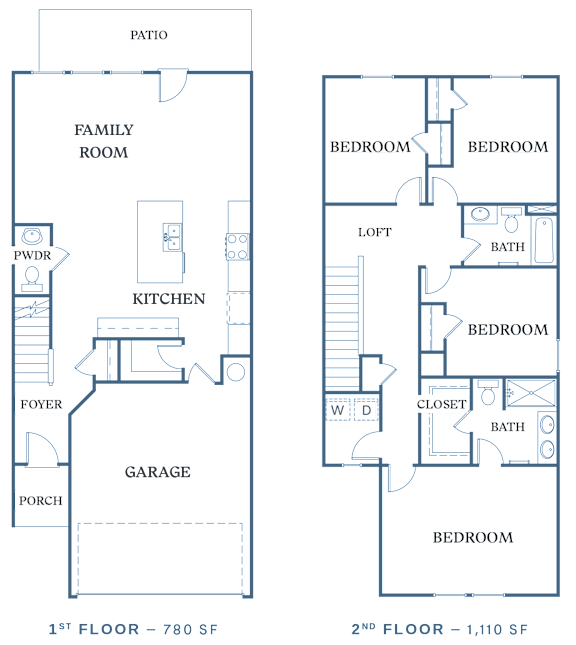 the floor plans for the apartments are shown in this illustration