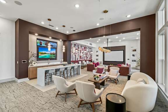 Resident Lounge at Altis Grand Lake Willis, Orlando, FL