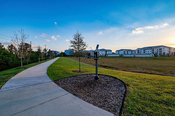 A pathway at Altis Grand Lake Willis, Orlando Florida