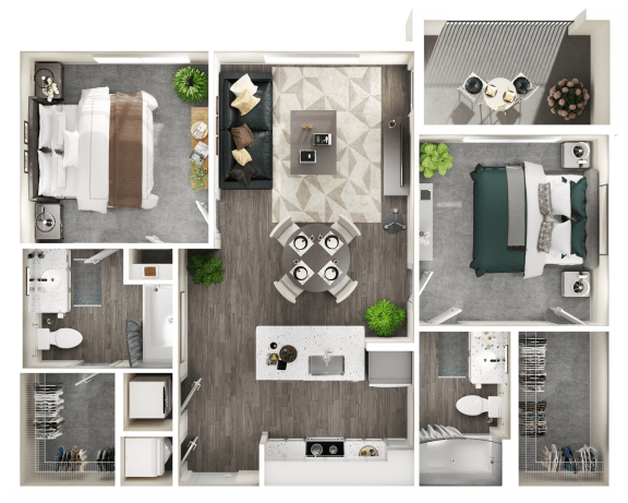 a 1 bedroom floor plan of a house with a bathroom and a living room