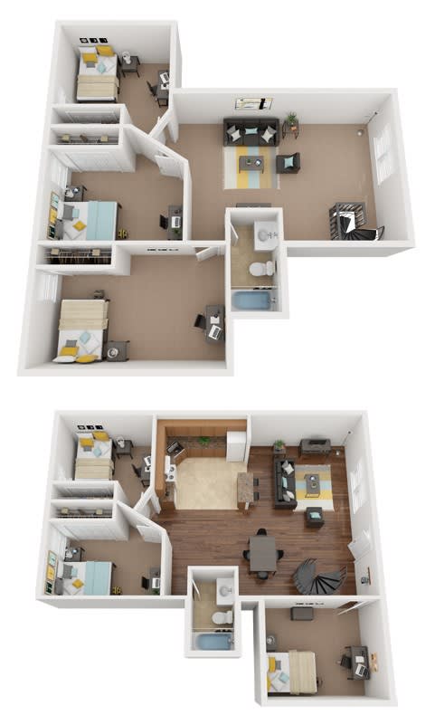 a floor plan of a house