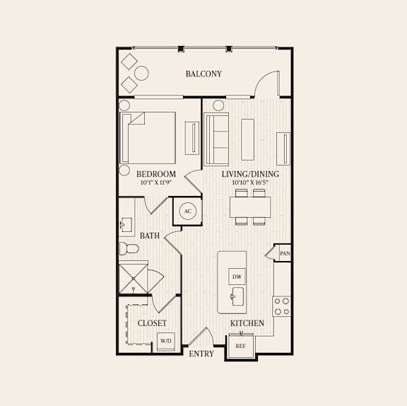 A black and white image of a floor plan for a home.