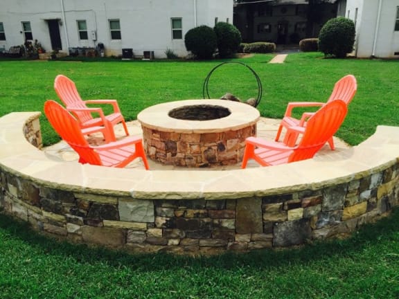 fire pits at Avondale Station Apartments, Georgia