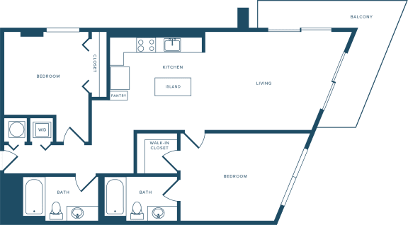 Floor Plan  2x2