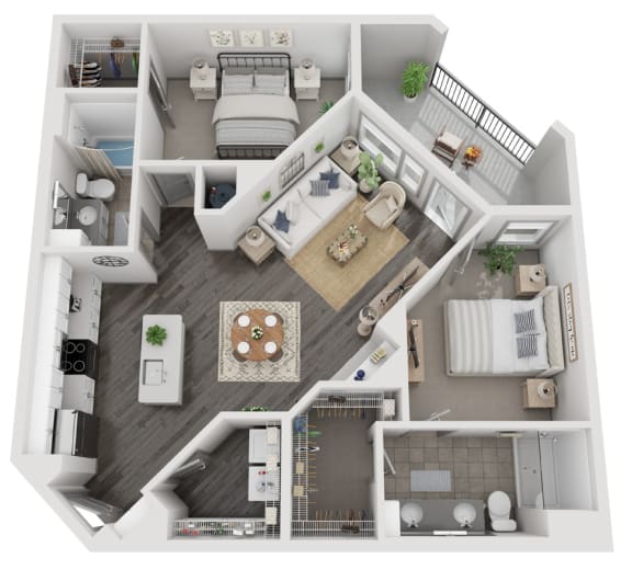 Floor Plans of Vintage Lake Mary Apartments in Sanford, FL