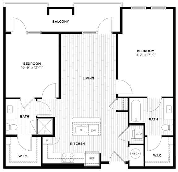 a blueprint of a floor plan of a house